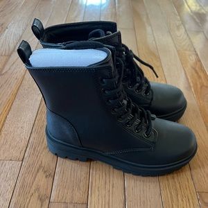 NEW black combat boots